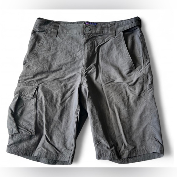 Patagonia Mens Swiftcurrent Grey Wet Wade Cargo Hiking Travel Shorts 10” Medium - Picture 2 of 13